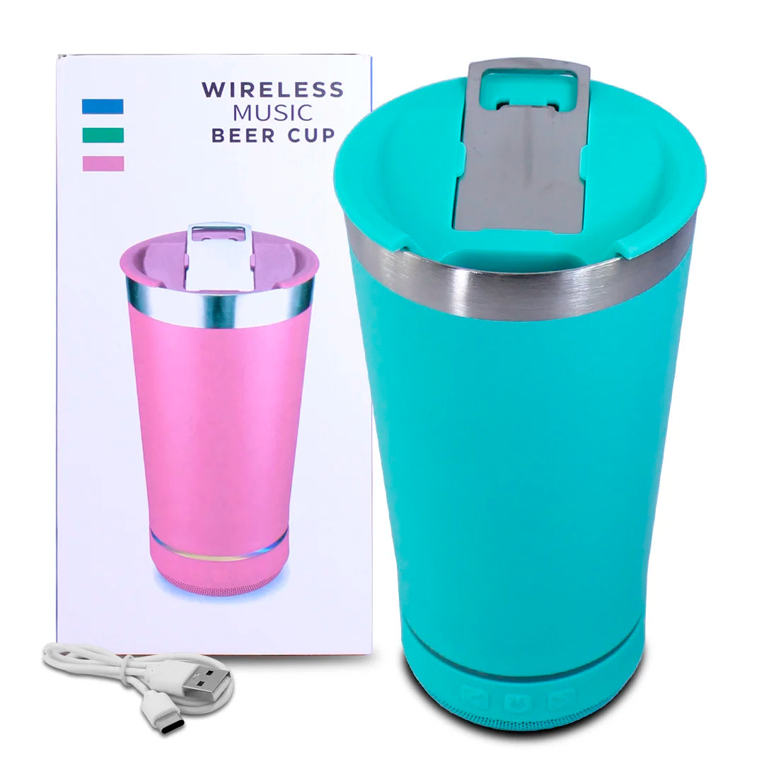 Vaso Térmico con Altavoz Bluetooth