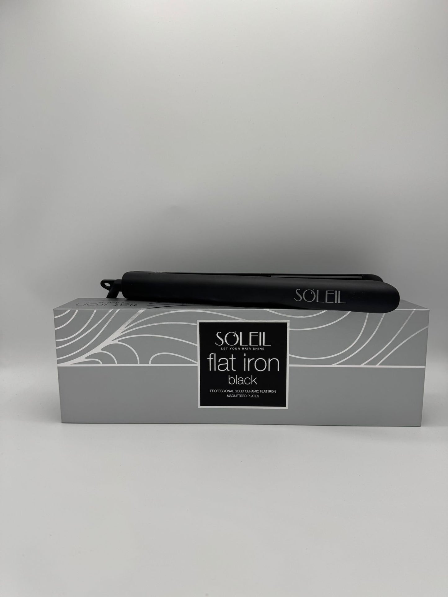 Soleil Plancha de pelo de goma plancha profesional de cerámica con placas flotantes 100% sólida