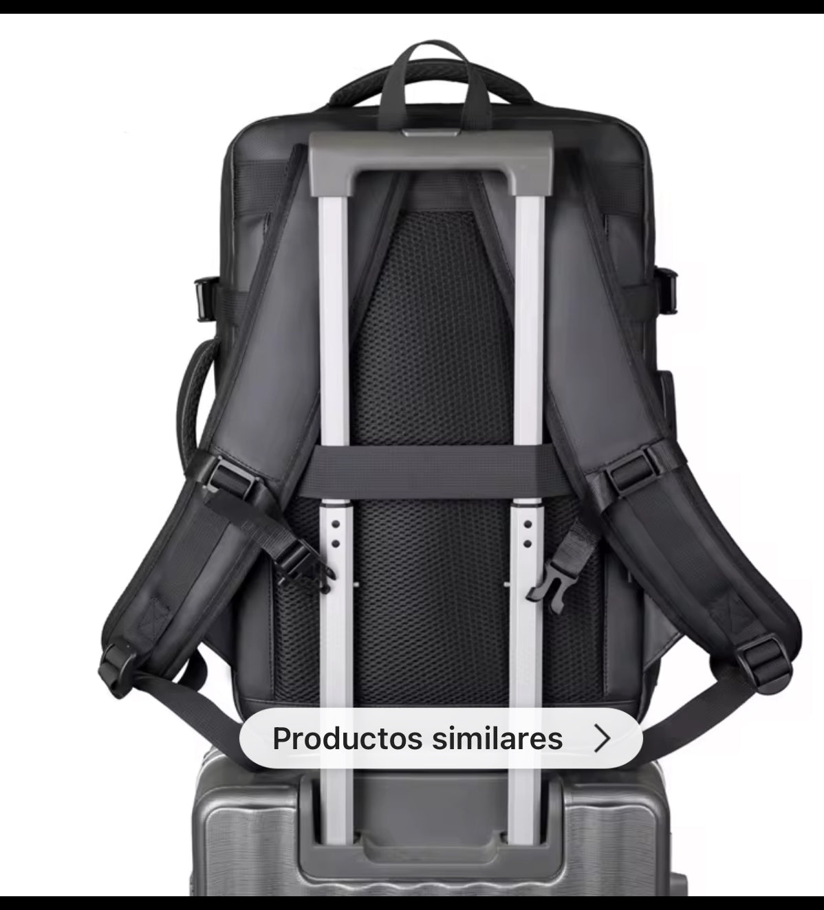 Mochila de viaje inteligente con Airbag con sistema de compresión al vacío, genial para viajar en avión o para colegio