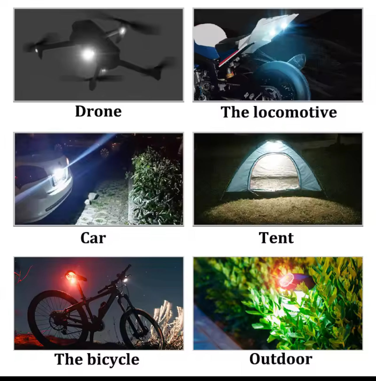 Luz estroboscópica LED inalámbrica para moto patinete Dron, luz de señal de advertencia anticolisión con Control remoto para motocicleta, coche y bicicleta, 4 Uds.