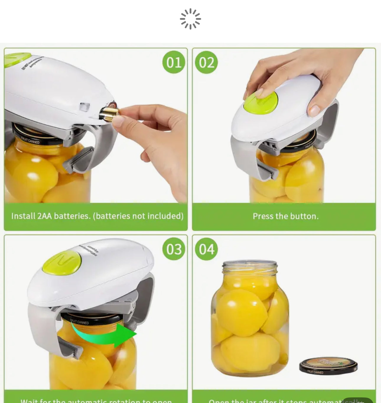 Abrebotellas Eléctrico Nuevo 2025 con Mayor Par, Abridor de Latas de Un Toque para Cocina con Apagado Automático Apto para Casi Todas las Tamaños de Tapas