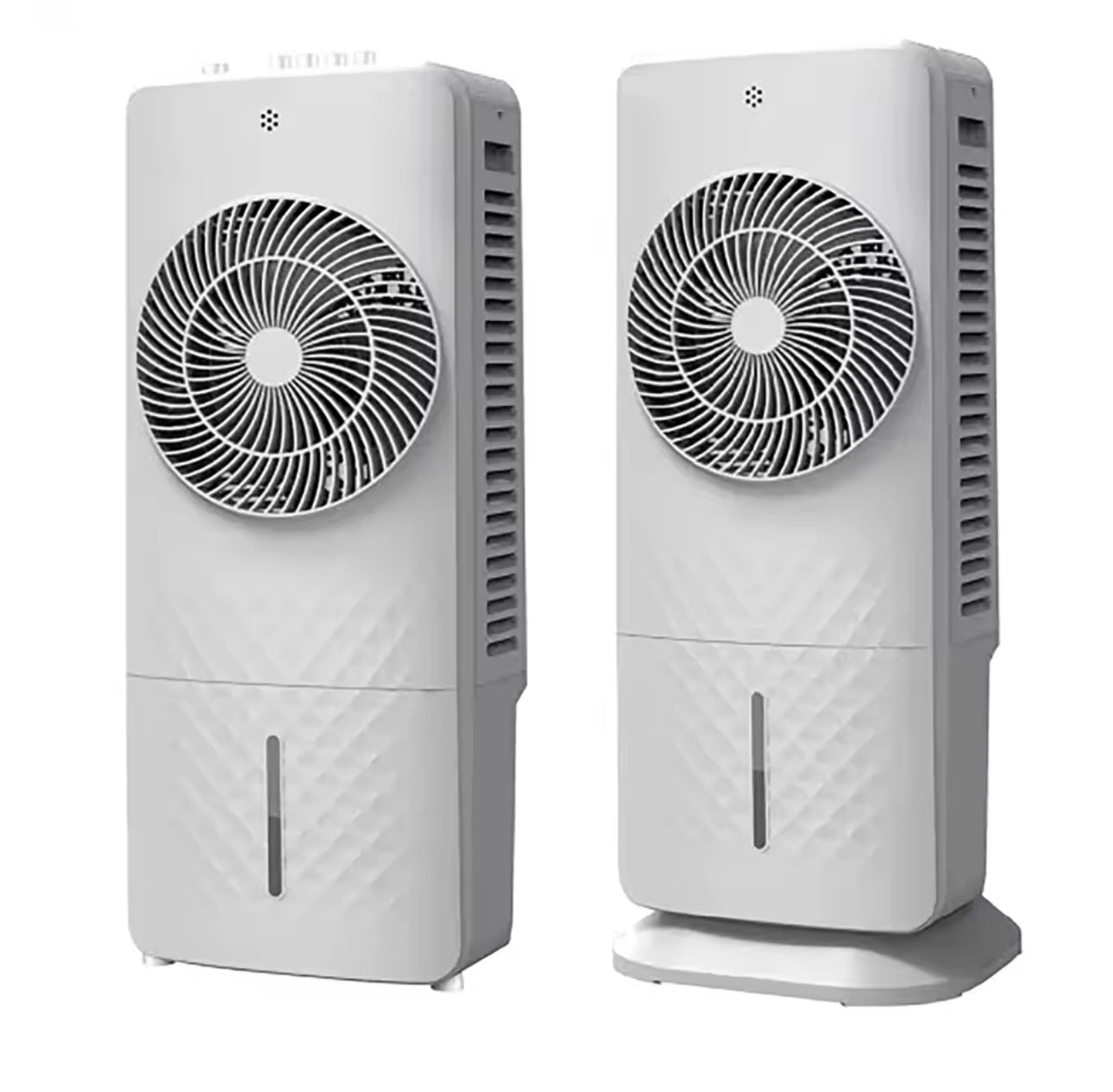 Enfriador de Aire 5.5 Litros 3 en 1 Ventilador Refrigerador y Humidificador 65W con Tanque de Agua Oscilante Aire Acondicionado 60x26x26cm Base Giratoria Desmontable 3 Niveles de Velocidad Oscilación