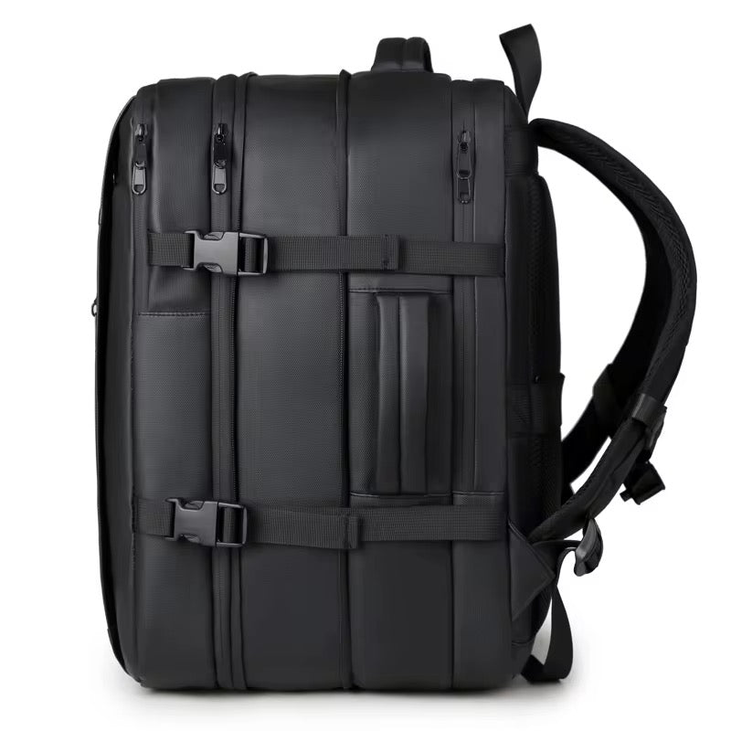 Mochila de viaje inteligente con Airbag con sistema de compresión al vacío, genial para viajar en avión o para colegio