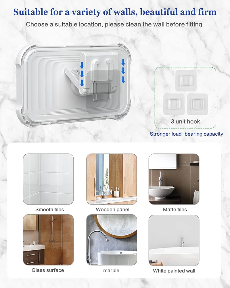 Soporte impermeable para teléfono de ducha con rotación de 360°,