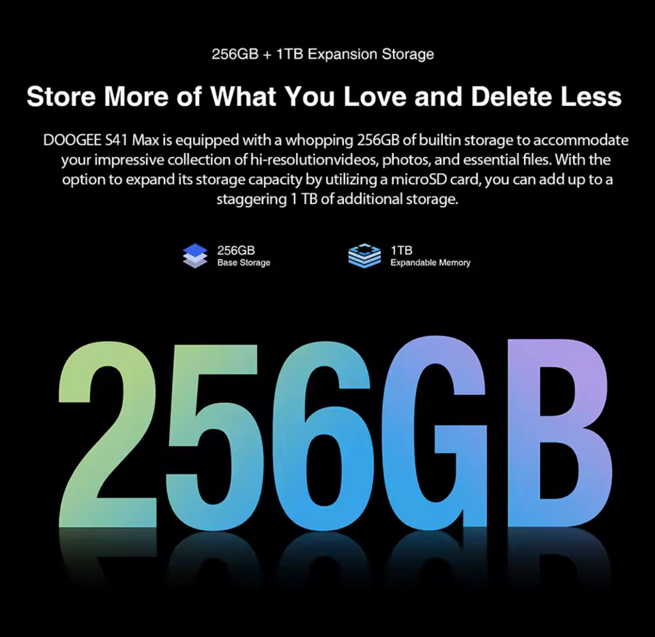 Doogee S41 Max Smartphone robusto 6GB + 256GB T606 pantalla HD + batería 6300mAh 13MP + 8MP Android 13 NFC/OTG/Dual SIM