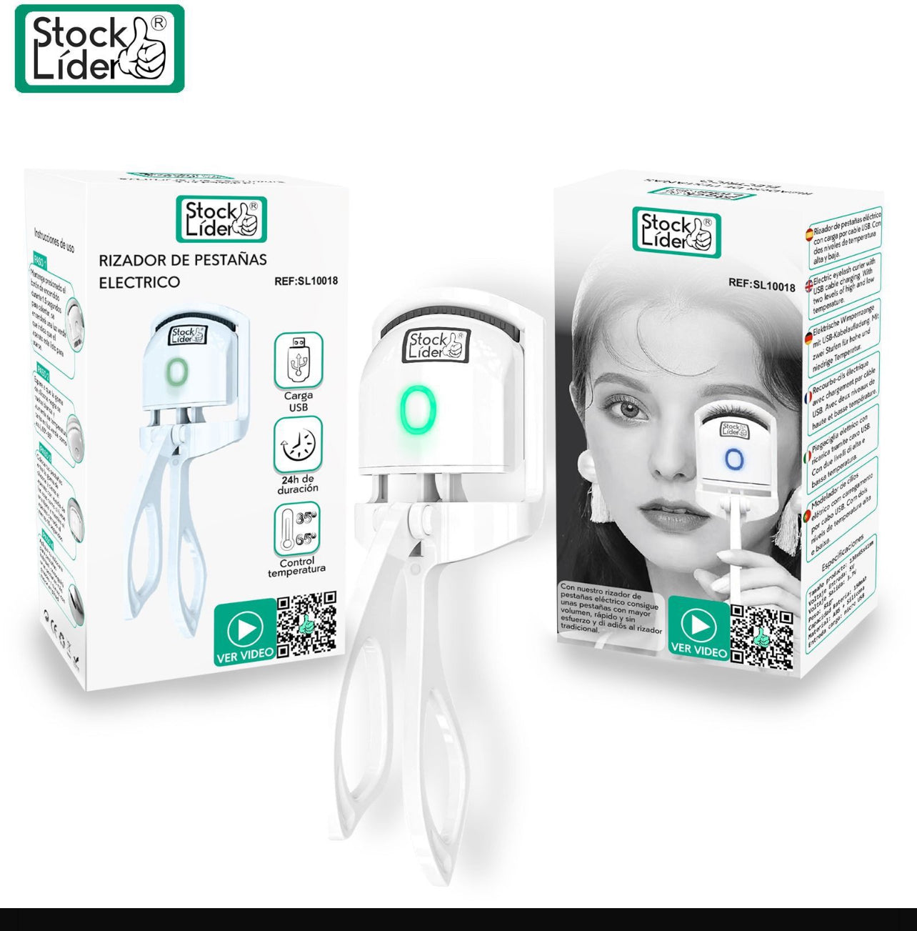 Rezador de pestañas eléctrico