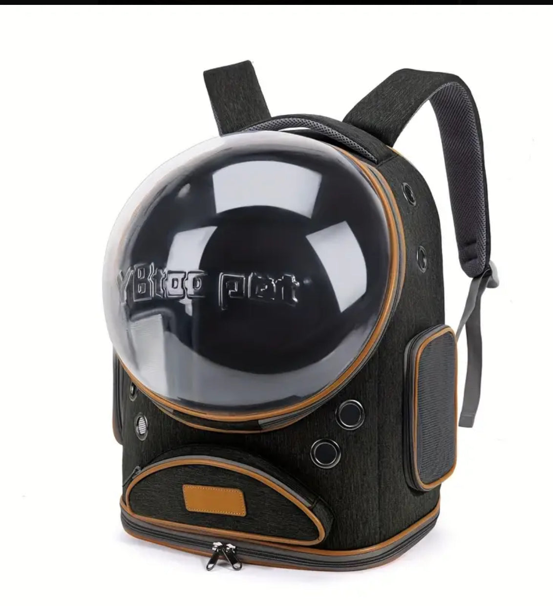 Mochila para Mascotas Transparente Espaciosa y Transpirable, Transportín Plegable para Gatos y perros , Gran Capacidad, Mochila Portátil para Gatos