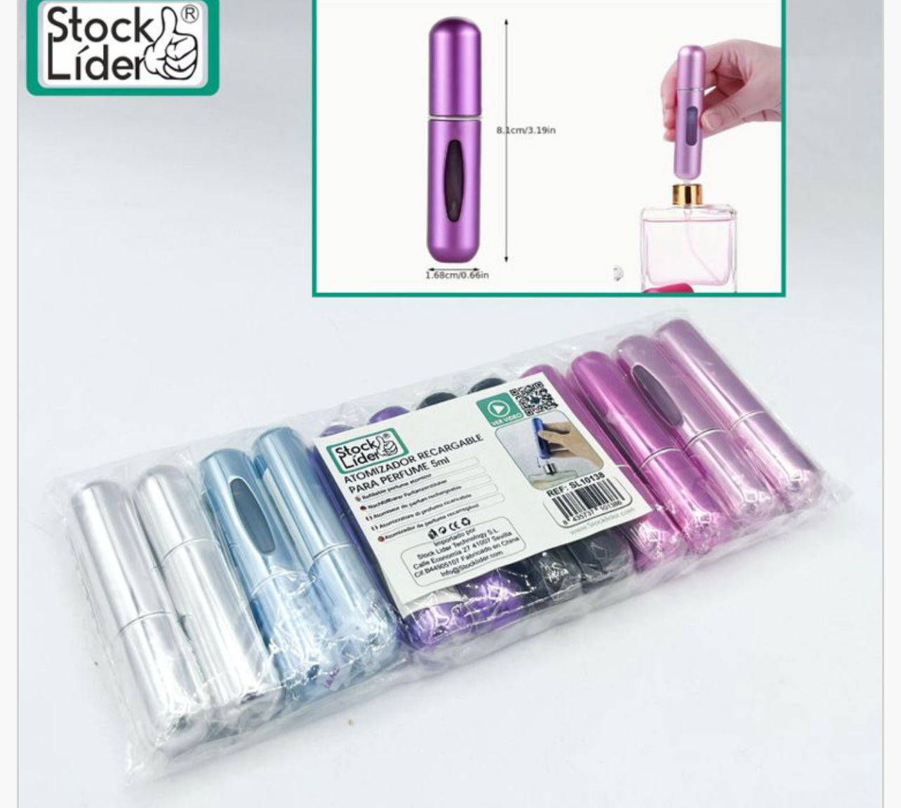 Atomizador recargable para perfume 5ml