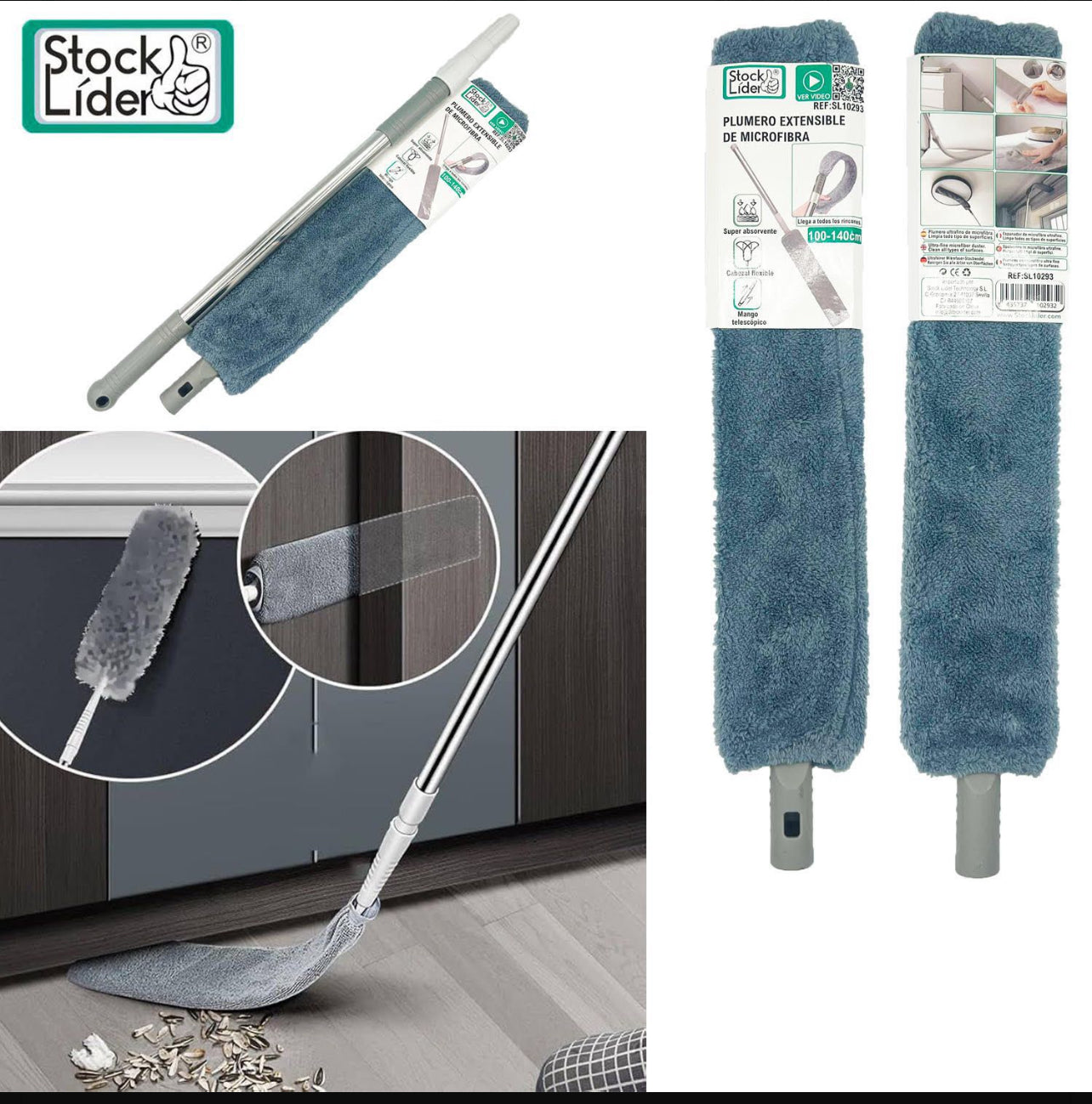 Plomero, extensible, microfibra