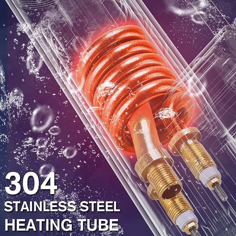 Grifo De Calentador De Agua Eléctrico Instantáneo para El Hogar De 3300 W, Rotación De 360 Grados con Pantalla LCD De Temperatura, Grifo Eléctrico De Calentamiento Rápido De 3 S,A