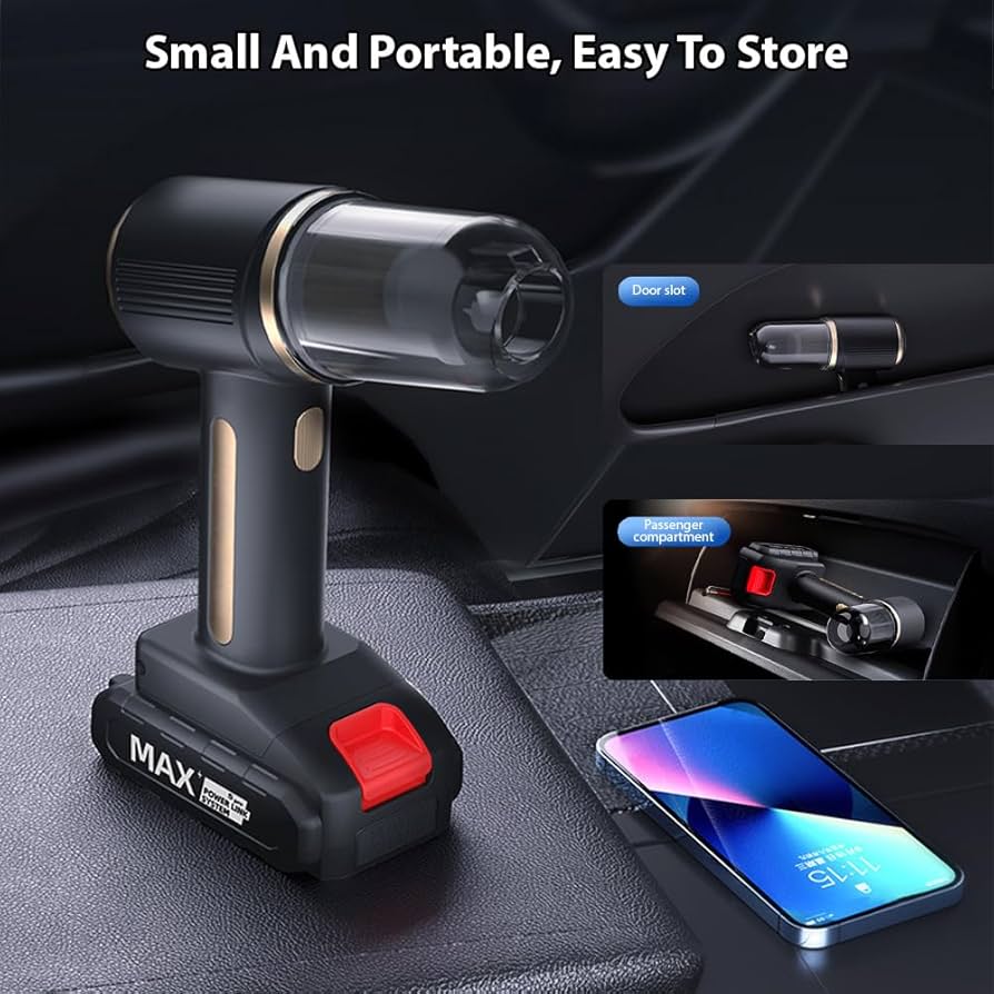 Aspiradora portátil para el hogar y el Coche, 10000 pa, aspira