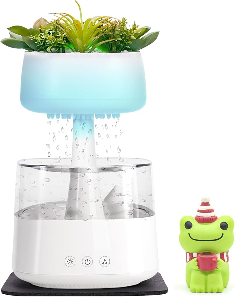Humidificador de plantas artificiales, difusor de aceite