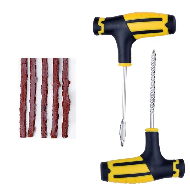 Juego de herramientas de reparación de neumáticos de coche, tira de goma Universal