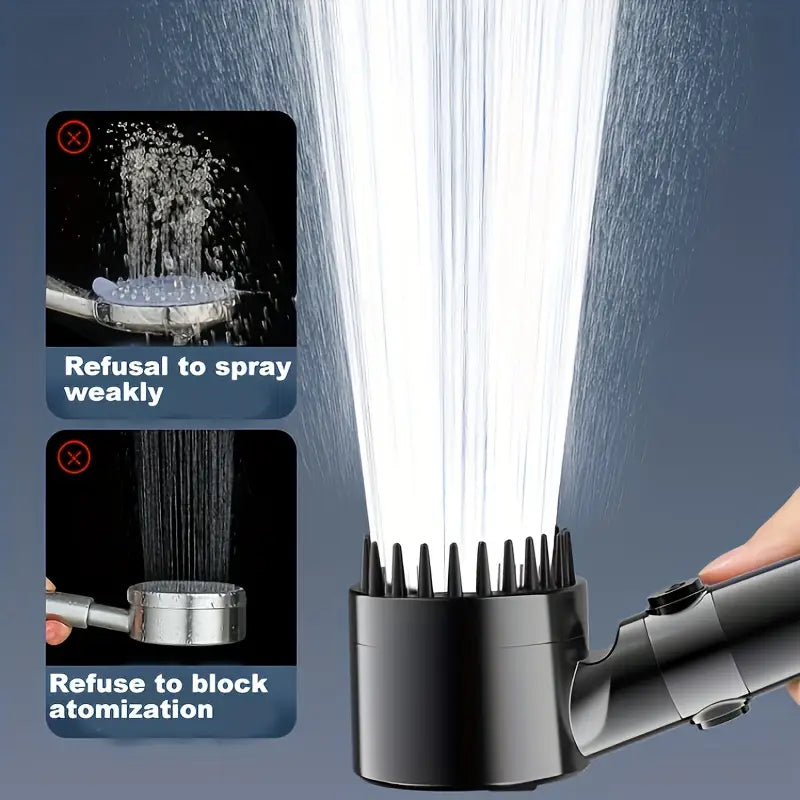 Cabezal de ducha de lluvia, cabezal de ducha de 4 modos, filtro de ducha portátil de alta presión, grifo de lluvia, grifo de baño, juego de baño para el hogar