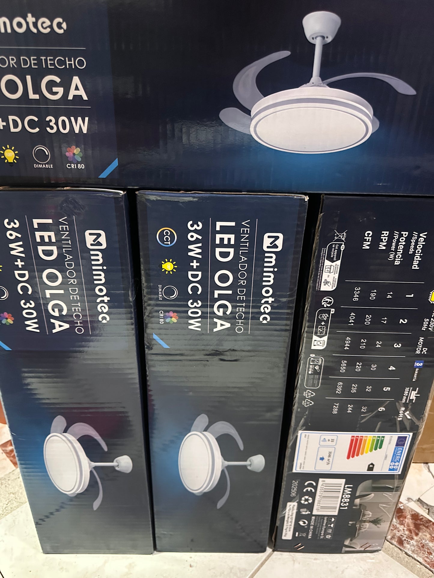 Ventilador de oferta solo 55,€ 4 aspa