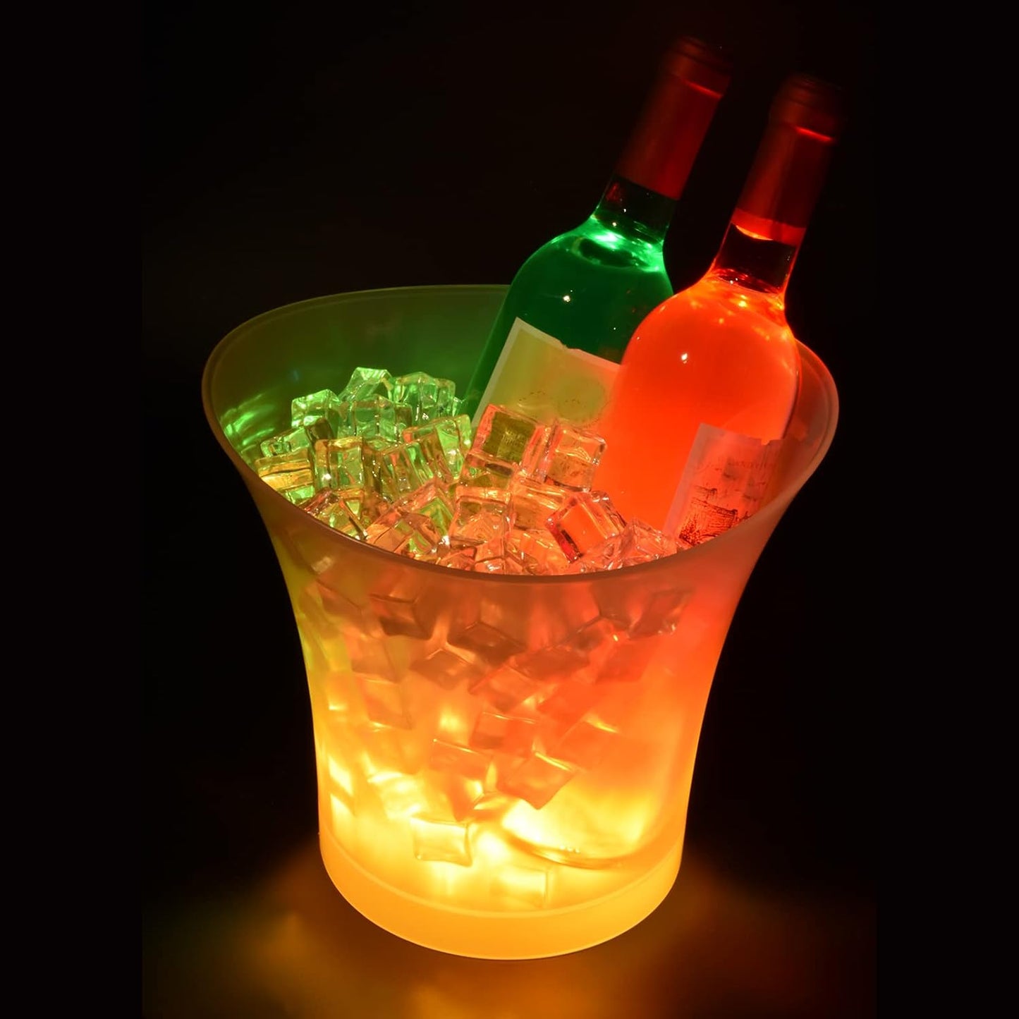 Cubitera Colorido Led Luz y música 🎶 5l