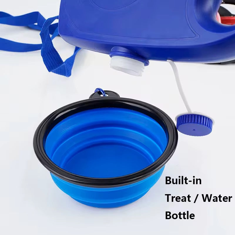 Botella de agua para perro cuatro en uno