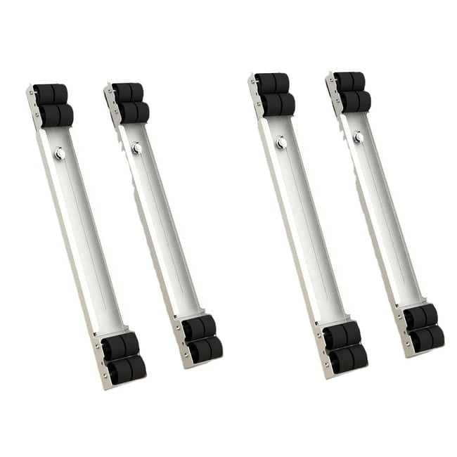 Paquete de 2 bases retráctiles resistentes para lavadora, de longitud ajustable y con ruedas, accesorios para muebles. Soporte para Niver soporte para lavadora con ruedas.