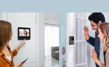 Timbre de vídeo inalámbrico estándar, timbre inalámbrico con cámara, equipado con pantalla,
