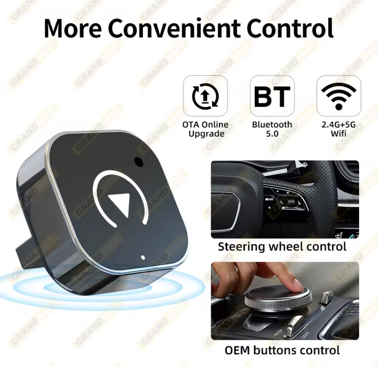 Nuevo adaptador inalámbrico CarPlay Android Auto Dongle USB Mini caja inteligente Plug And Play Universal