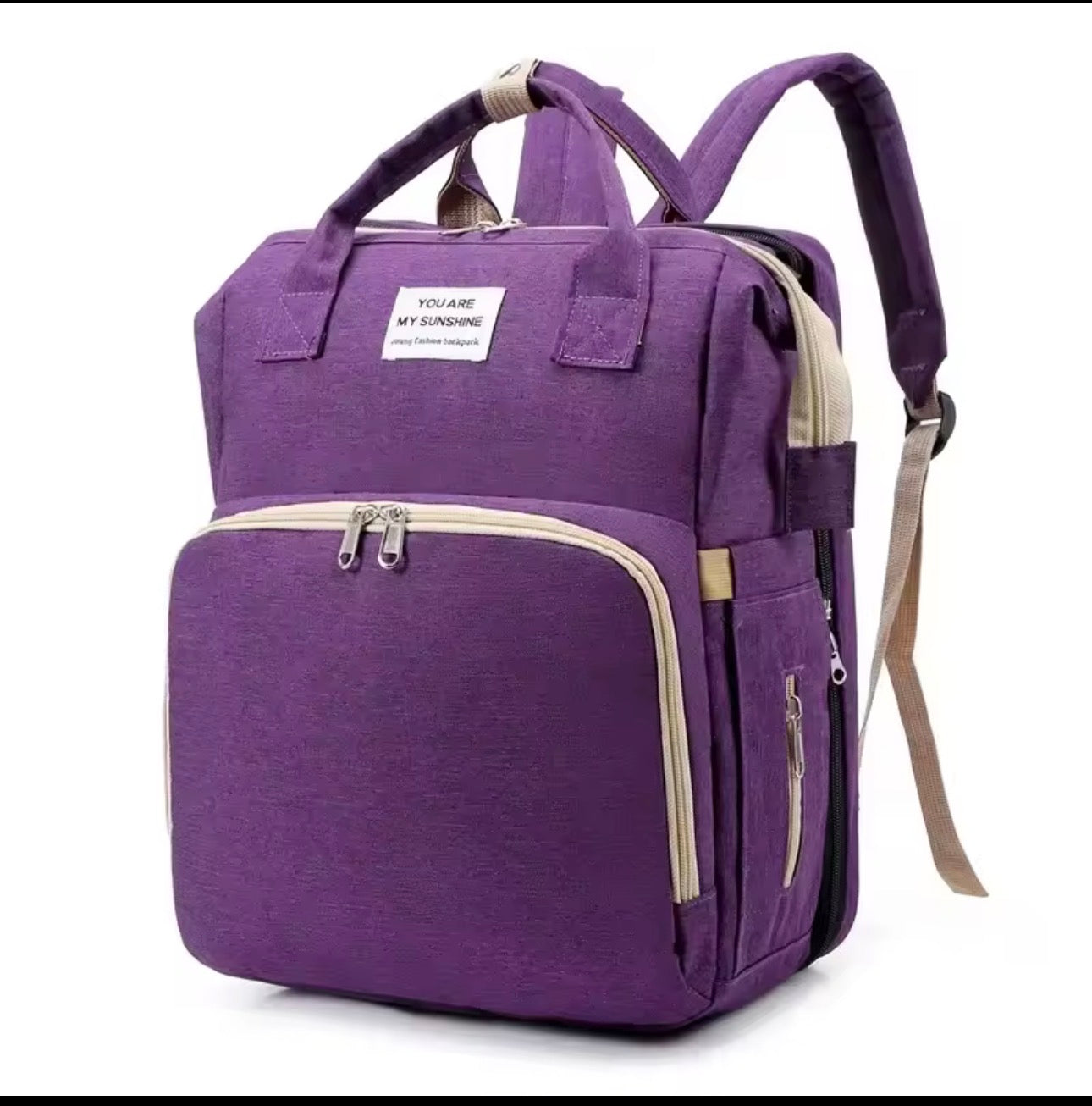 Bolsas de pañales para mamá, cama de bebé, mochilas para botellas de leche y pañales de gran capacidad con cambiador, prácticas bolsas de lactancia para bebés