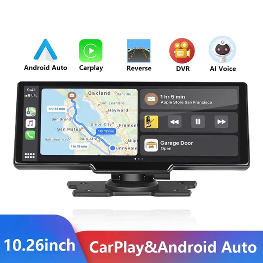 Reproductor Multimedia Inalámbrico con Pantalla Táctil HD para Coche – 10,26 Pulgadas