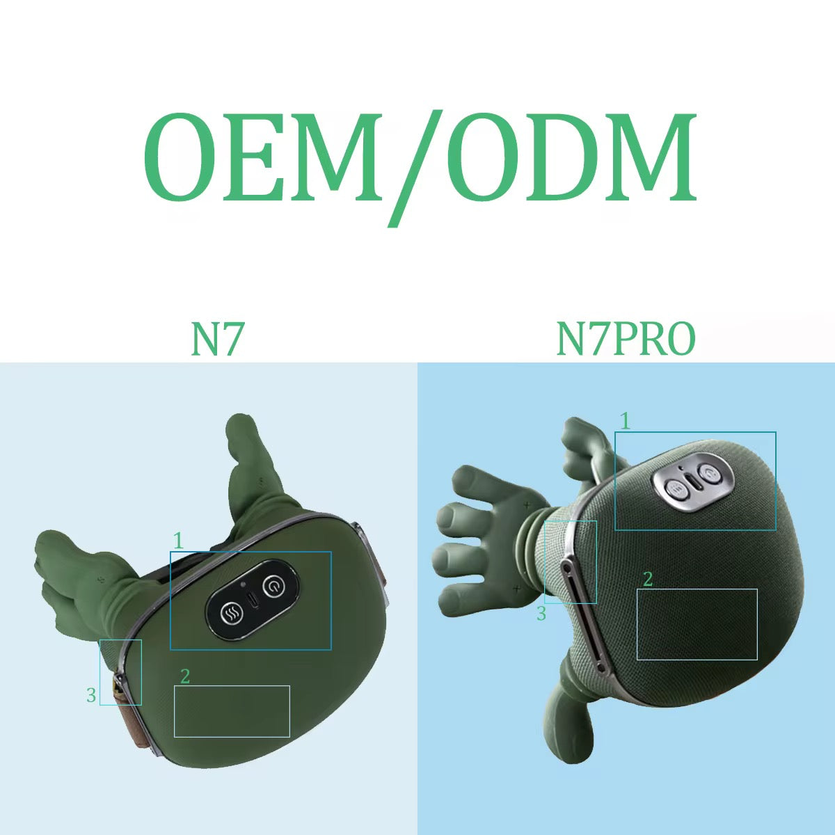 Masajeador de hombro y cuello eléctrico ultrasilencioso de primera calidad Masajeador de cuello y hombros estilo Shiatsu con función de calefacción