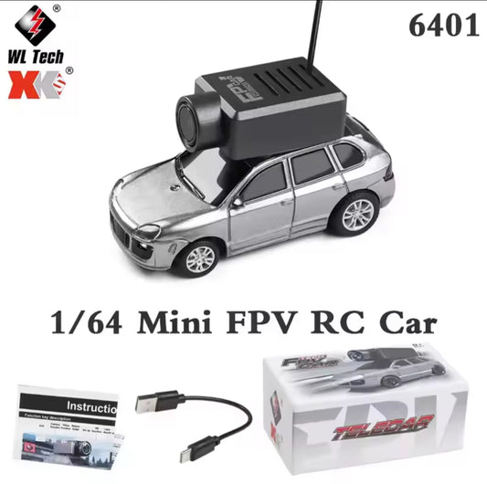 WLtoys 6401 Mini coches RC 1:64 con cámara 720P FPV Wifi APP Control 2,4G cámara de Control remoto coches juguetes para niños y adultos