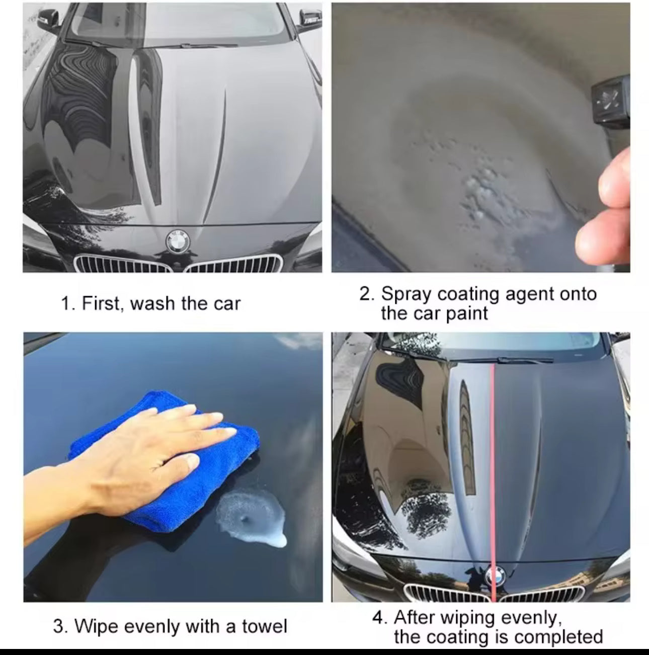 Agente de recubrimiento de cerámica 500ml  Nano para coche, recubrimiento de cristal líquido hidrofóbico antiarañazos, revestimiento de cera para coche, revestimiento de pulido