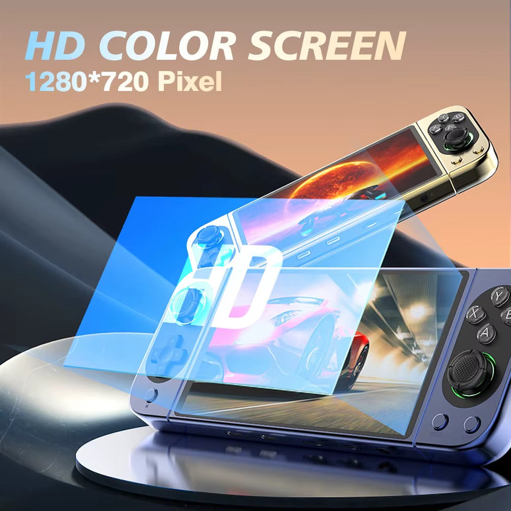 Consola de Videojuegos
D50 MAX con Pantalla Táctil IPS de 5 Pulgadas, Android, WiFi, Hall Rocker, Batería de 5000 mAh, Regalo 2026 Nuevo