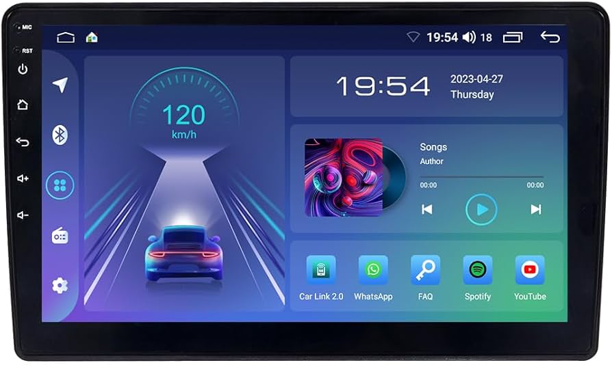 Android Radio Coche con Pantalla táctil de 9 Pulgadas GPS Navi/WiFi + AHD ( Color : G5 4G+WIFI 8Core 4G+32G