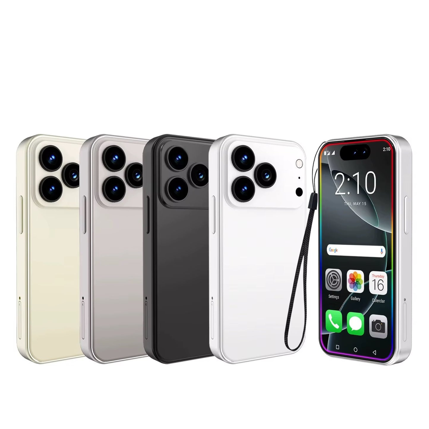 3,75 pulgadas Mini 117 Pro Mini Android8.1 Teléfono inteligente 3,75 pulgadas 1GB RAM 16GB ROM Dual SIM Standby Play Store 16G Pequeño teléfono