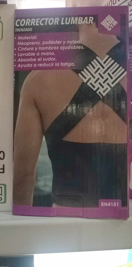 Corrector Lumbar Trenzado