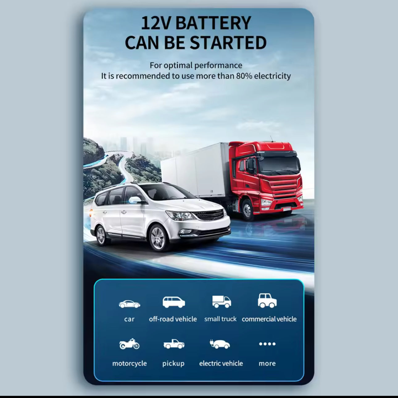 Arrancador de salto con compresor con arrancador de salto de inflado de neumáticos de 150 PSI para automóvil