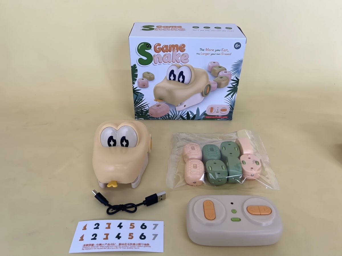 Juguete de Serpiente Magnética con Sonido y Luz, Juguete Interactivo con Sensor de Control Remoto, Juguete de Serpiente con Control Remoto, Extensión de Cola Magnética Traga bolas