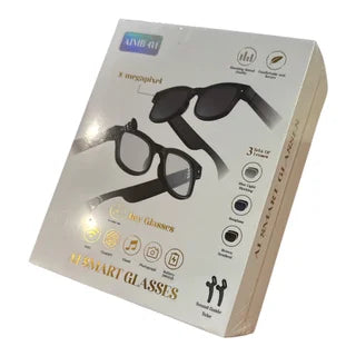 Lentes inteligentes AI con cámara, gafas de cámara de grabación de video 1080P para hombres y mujeres, traducción en tiempo real, asistente de voz AI, audio Bluetooth, transferencia WiFi para vlogging, deportes, viajes (negro)