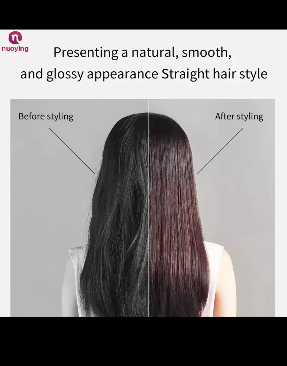 Plancha de pelo profesional 2 en 1 y secador de pelo, plancha plana para calentar el cabello, herramienta de peinado de larga duración con plancha de iones negativos