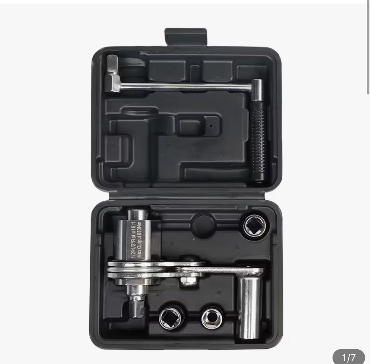 Juego de llaves de rescate de acero inoxidable con 17mm/19mm/21mm, para extraer los pernos de los neumáticos de coche, juego de herramientas de llave de torsión con caja de almacenamiento, adecuado para coches pequeños y SUV, sin batería