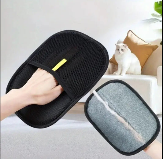 Guantes Eliminadora de Pelo de Mascotas, Cepillo y Rascador de Doble Cara para Pelo de Gato y Perro, Eliminador de Pelusas para Ropa, Guante para Eliminar Pelo de Mascotas, Limpiador de Pelo de Gato, Adecuado para Ropa de Cama, Sofá