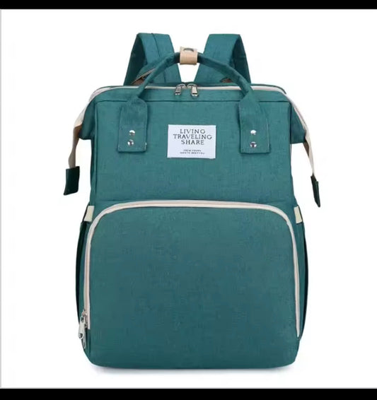 Bolsas de pañales para mamá, cama de bebé, mochilas para botellas de leche y pañales de gran capacidad con cambiador, prácticas bolsas de lactancia para bebés