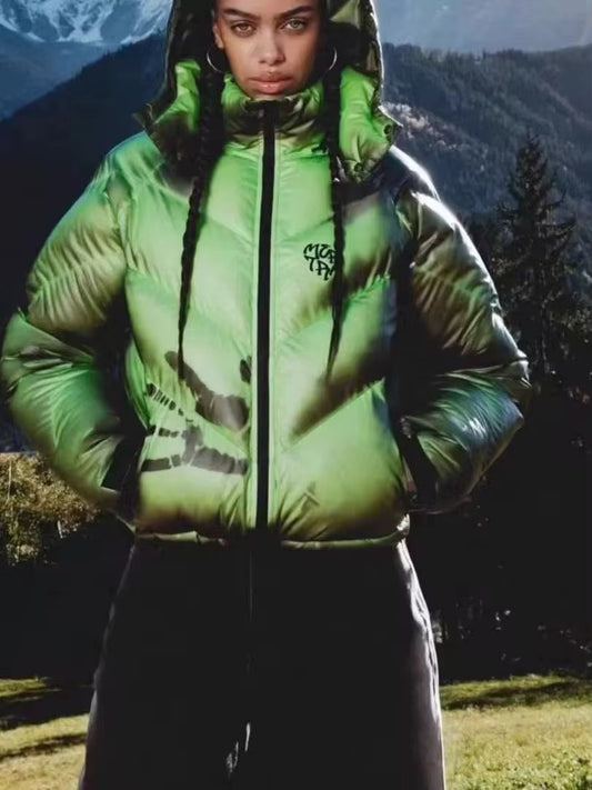 Nueva chaqueta de invierno termo crómico para hombre para mujer cambie de color ajustable muy abrigada