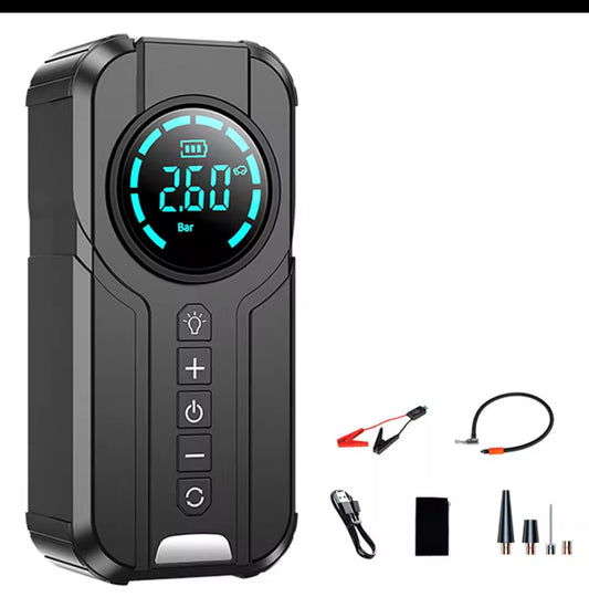 Arrancador de salto con compresor con arrancador de salto de inflado de neumáticos de 150 PSI para automóvil
