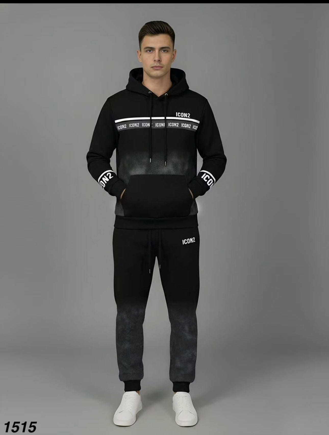 Chándal de algodón cómodo y moderno, disponible desde la talla S hasta la 2XL para un ajuste perfecto en cualquier ocasión.