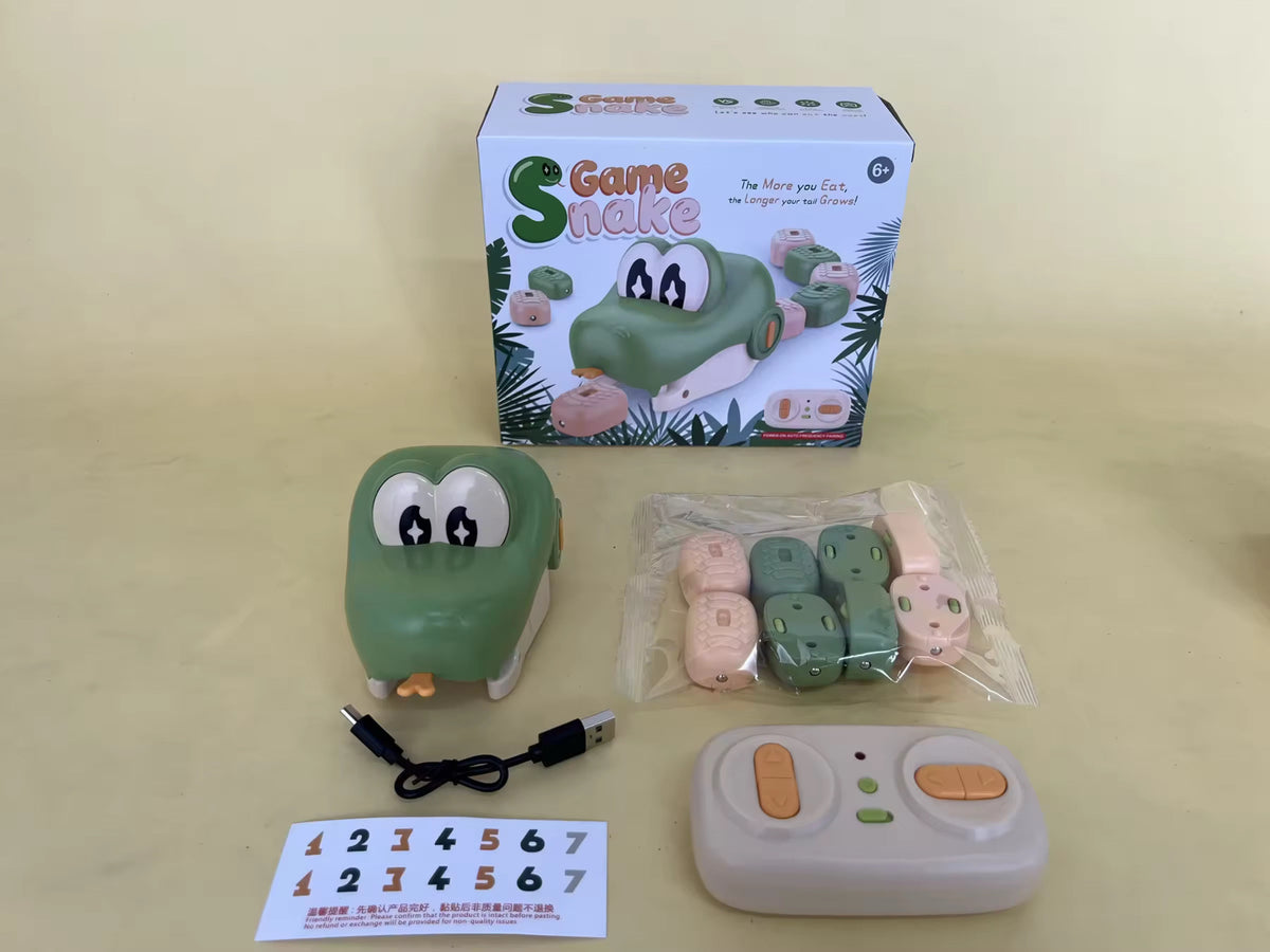 Juguete de Serpiente Magnética con Sonido y Luz, Juguete Interactivo con Sensor de Control Remoto, Juguete de Serpiente con Control Remoto, Extensión de Cola Magnética Traga bolas