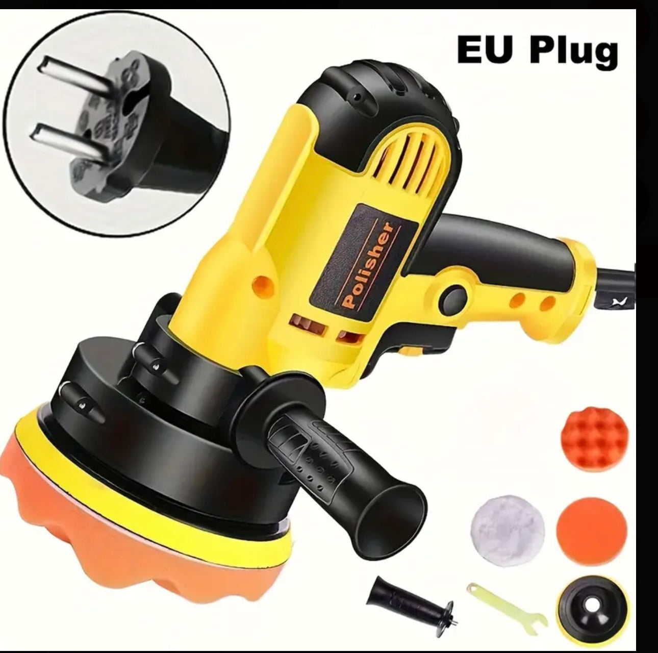 Kit de Pulido para Autos EAFC, 12.7 cm, Kit Portátil de Detallado con Velocidad Ajustable y Almohadilla Extraíble para Auto, Madera y Muebles