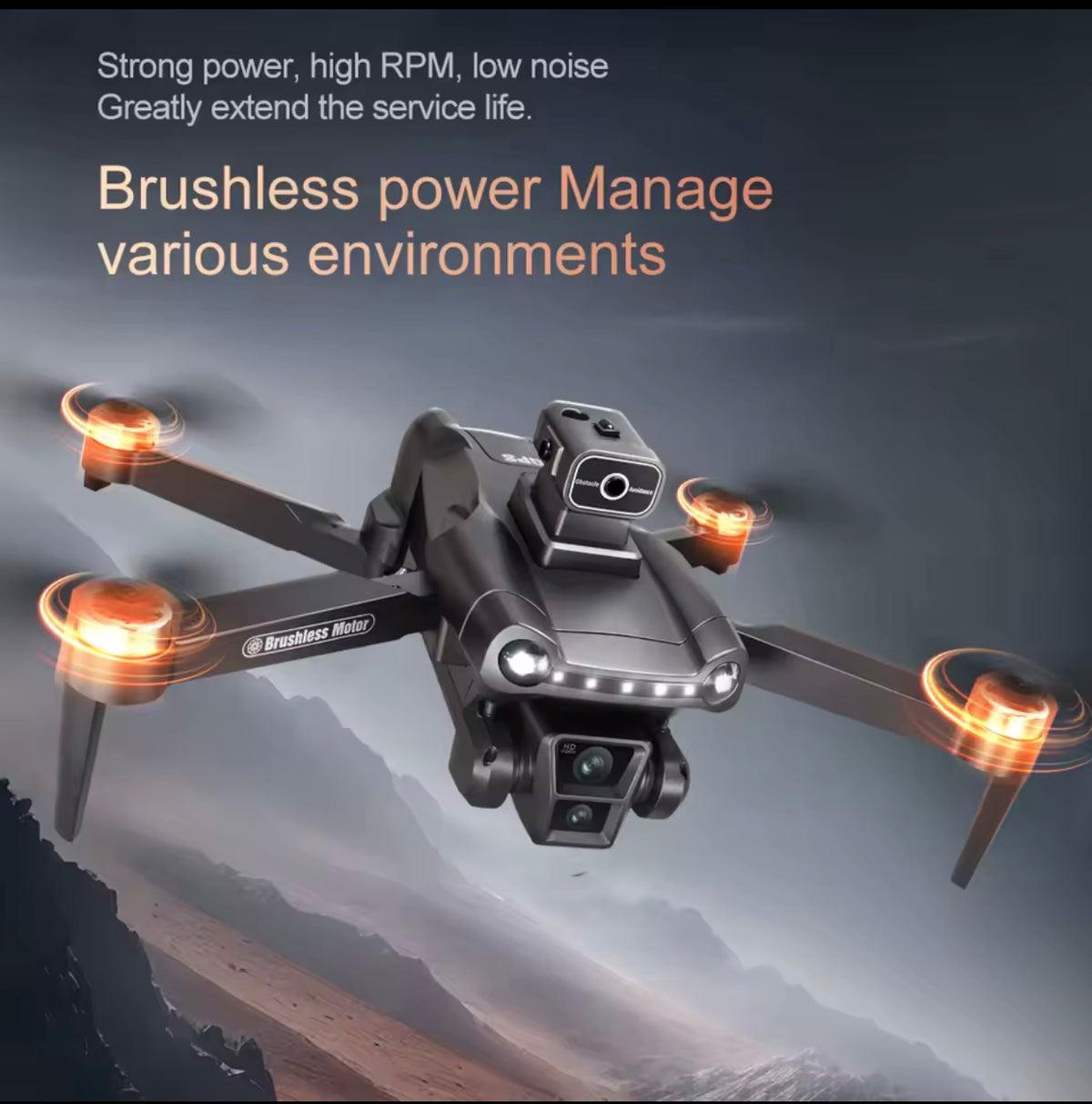 Dron V198MAX con Cámara Profesional FPV Aéreo, Evitación de Obstáculos con Láser, Control Remoto con Pantalla Grande, Dron Plegable