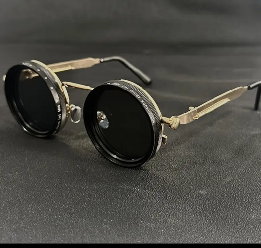 Un par de gafas estilo punk ajustables y giratorias, reducción ND de 9 niveles