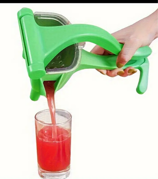 Exprimidor Manual de Frutas Cítricas - Portátil, Verde, con Mango Ergonómico para Limón y Naranja, Sin Necesidad de Electricidad, Ideal para Cocina Interior/Exterior y Camping, Herramienta Compacta, Construcción Robusta, Fácil de Usar, Material Duradero,