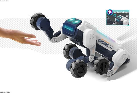 Perro 🐕 robot Control remoto inteligente Al Dog Robot New Cross-Border Horizontal Conversation Stunt Programación Juguete Características Singing Spray