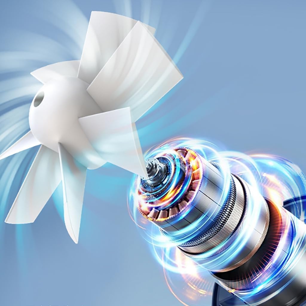 Ventilador de cintura portátil con clip en el cinturón, ventilador de refrigeración de 3 velocidades para exteriores, camping, viajes, senderismo
